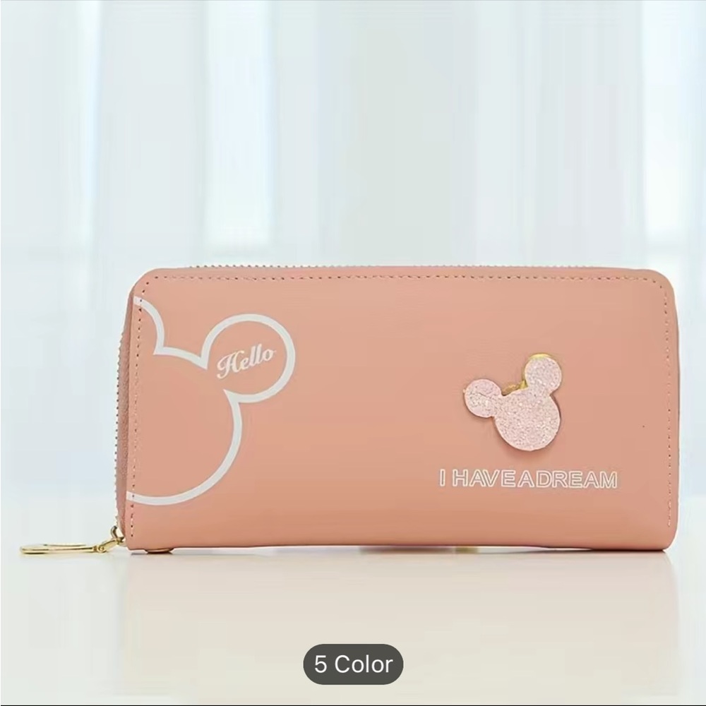 Pink Minnie Mouse wallet.